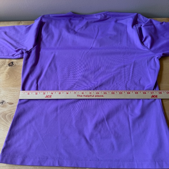 LBH TOP 3/4 SLEEVE NYLON SPANDEX LIGHTWEIGHT CASUAL STRETCHY SLEEK VERSATILE XL - Picture 8 of 11